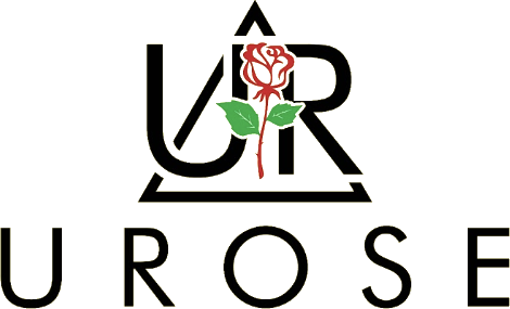 UROSE Mental Health Services logo: the UR monogram cradling a red rose, above the UROSE wordmark.